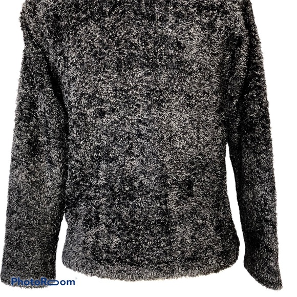 Karen Kane Lifestyle Black Fuzzy Sweater - Picture 7 of 8